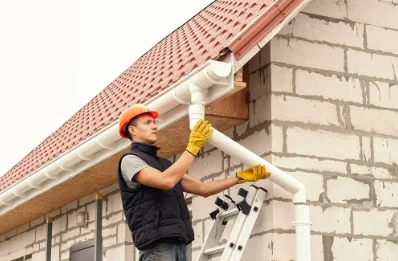 Pose et remplacement de gouttières à Junhac